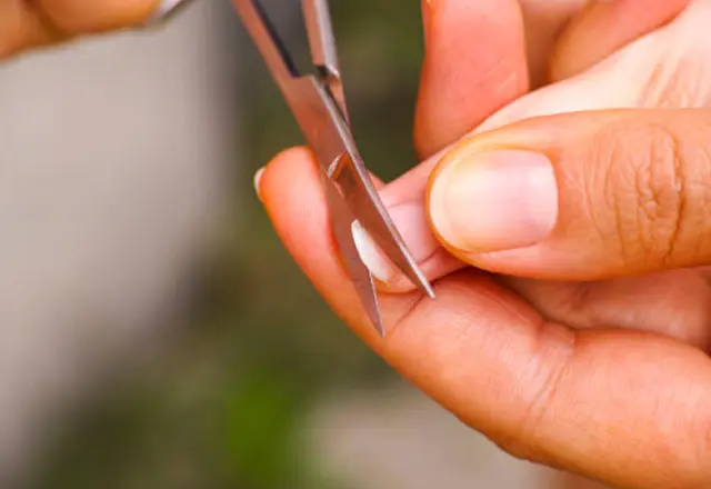 Cut or change the nail shape