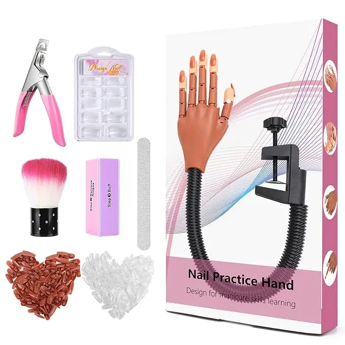 Nail Practice with 300PCS Nail Tips 20-25