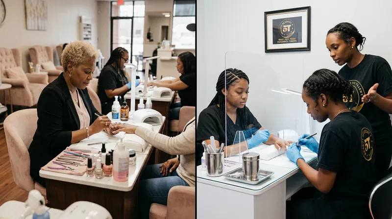 Traditional Salons vs. Professional Student Acrylic Nails North Carolina Spas