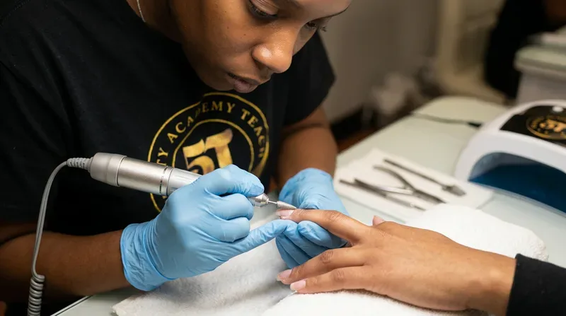 Professional BIAB Nails Application: Russian Manicure & Apex Structure